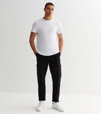 Cotton-Linen Pull-On High-Rise Tapered Pants: Button-Front Edition